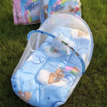 

Baby mosquito net with mat pillow baby bed nets portable folding bed nets children bed nets