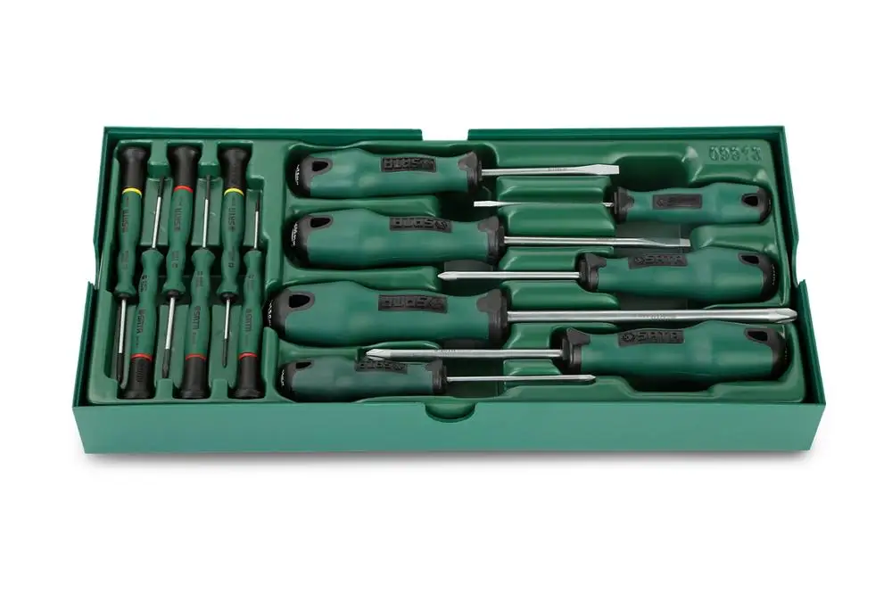 

Sata 13-Piece Screwdriver Tray Set