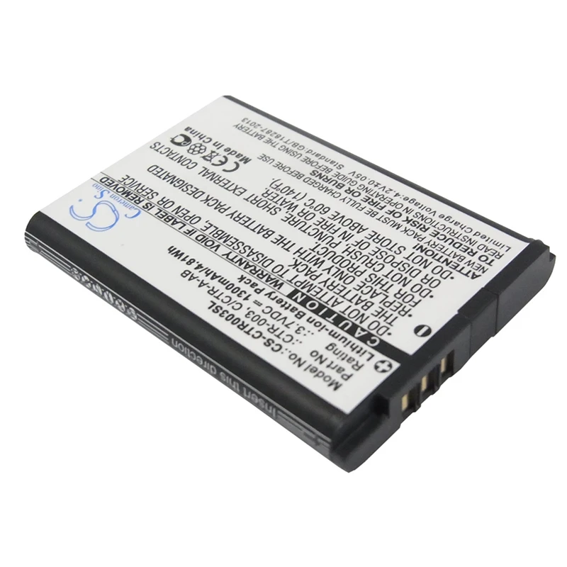 CameronSino 1300 Mah аккумулятор C/Ctr-A-Ab, Ctr-003 для Xl, 3Ds, Ctr-001, Ян-001, Min-Ctr-001