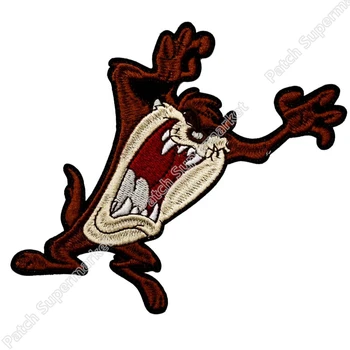 

4.75" Looney Tunes Taz Tasmanian Devil Cartoon Character TV MOVIE Classic Lovely Cute Embroideried Patch Logo Badge