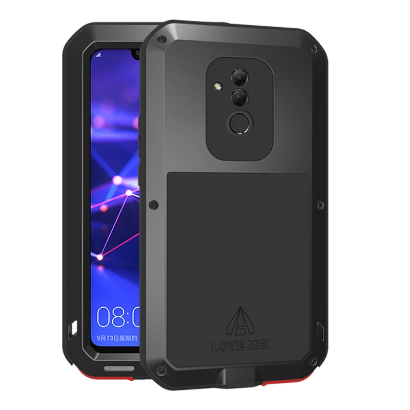 

Aluminum Metal Armor Case For Huawei Mate 20 Lite Case Shockproof 360 Rugged Full Body Cover Huawei Mate 20 Lite Mate20 20Lite