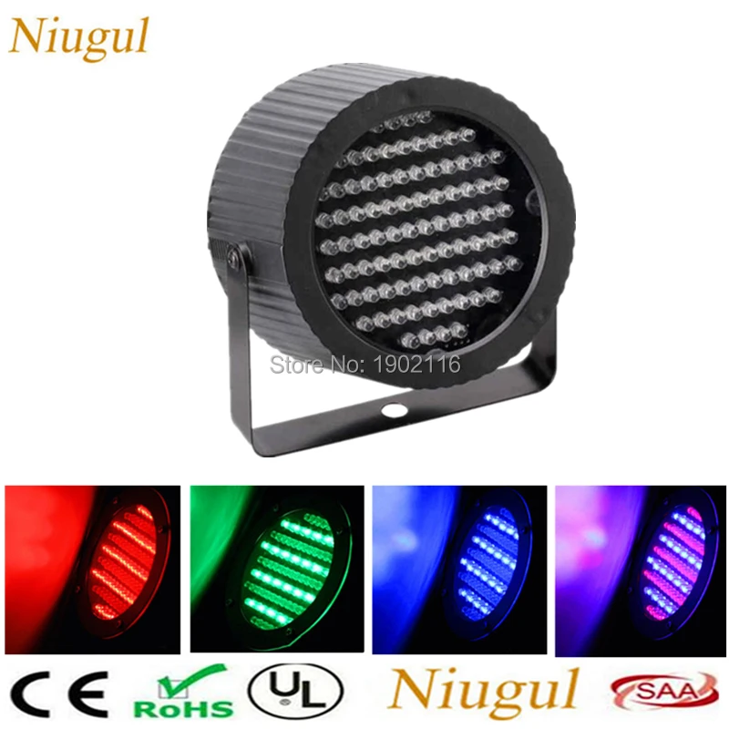 

Niugul LED Stage Lighting 25W RGB 86 Par Light Sound/Auto/DMX512 Control LED Strobe Effect Stage Lights For Party Disco Show Pub
