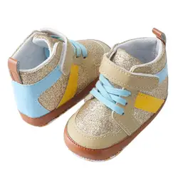 Мода первые ходоки для маленьких мальчиков обувь детская обувь унисекс из искусственной кожи мягкая подошва пинетки для новорожденных