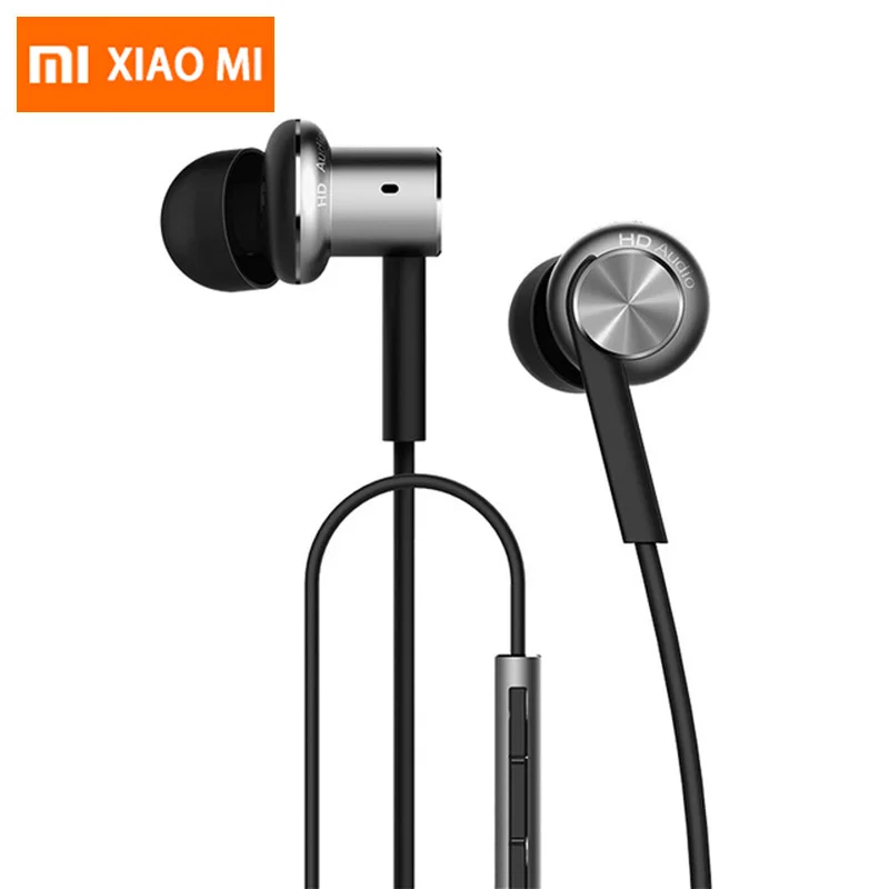 Оригинал Сяо mi наушники Гибридный HD наушники гарнитуры проводные Earset Шум отмена mi в ухе гарнитура для mi 6 fone де ouvido