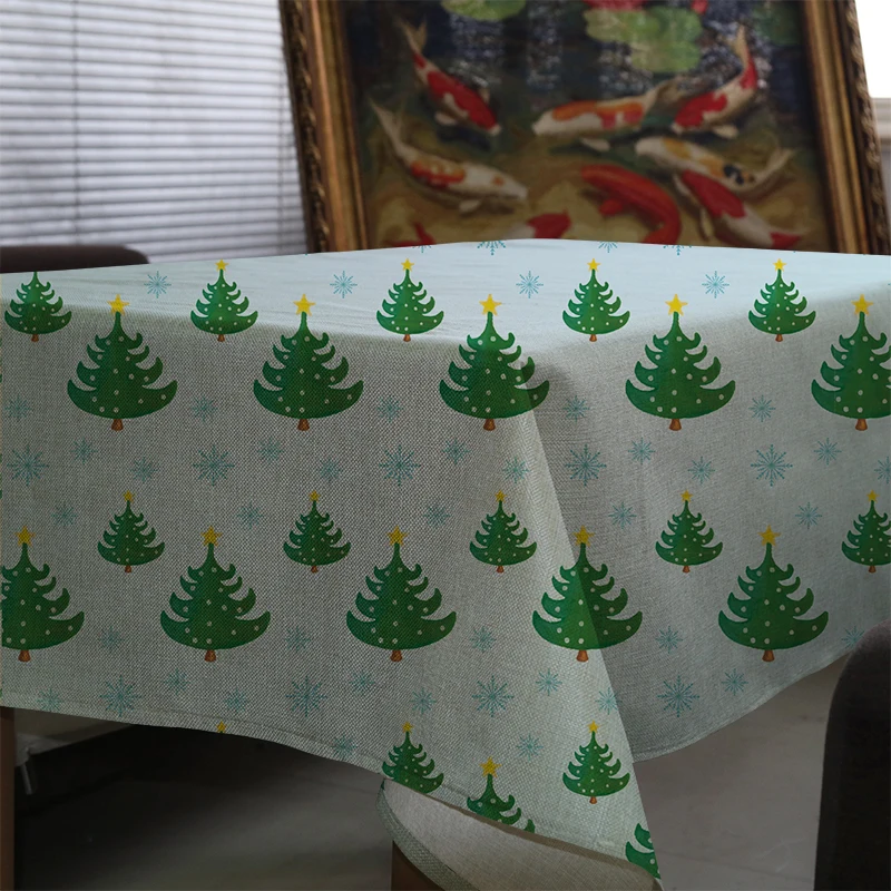 Геометрическая клетчатая скатерть с рождественским принтом, скатерть toalha de mesa nappe decoracao para casa manteles, скатерть