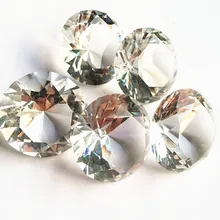 30 шт./лот 40 мм crystal clear color бриллиант, свадебный торт украшение, день рождения украшения дома