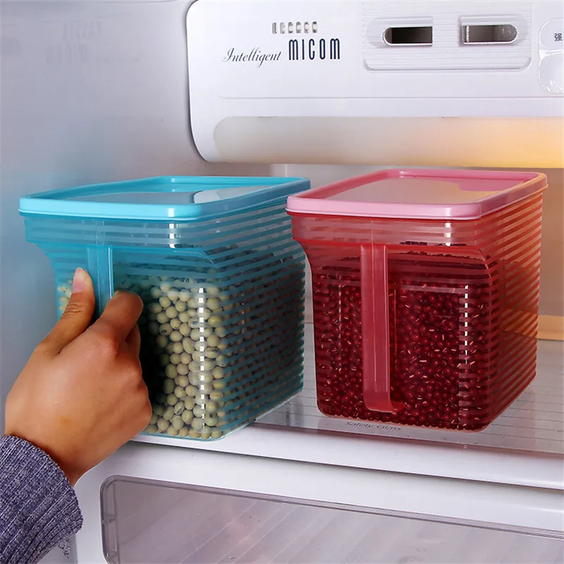plastic box with lid and handle