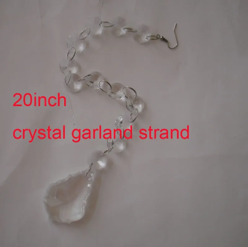 

160 pieces/lot, 12 inches 12" Long Crystal Garland With 2" Pendant + Hook, Free Shipping, Wedding & Party Decoration