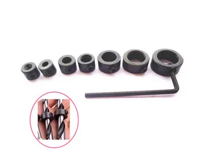 7pcs Drill Depth Stop Collars 