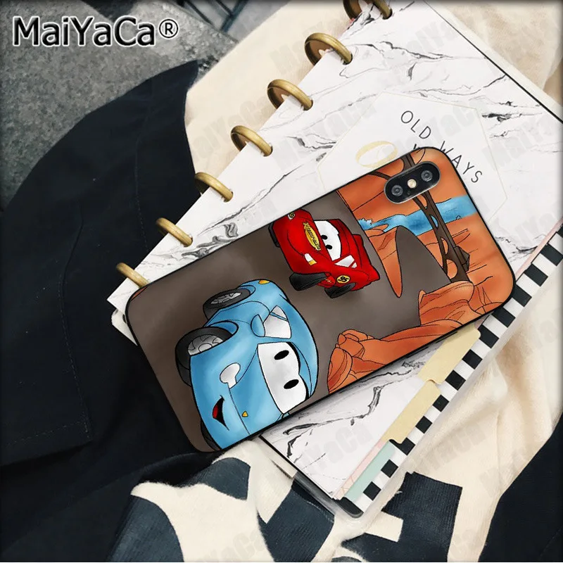 MaiYaCa анимация Pixar Автомобили Мягкий Силиконовый ТПУ чехол для телефона iPhone X XS MAX 6 6s 7 7plus 8 8Plus 5 5S SE XR чехол