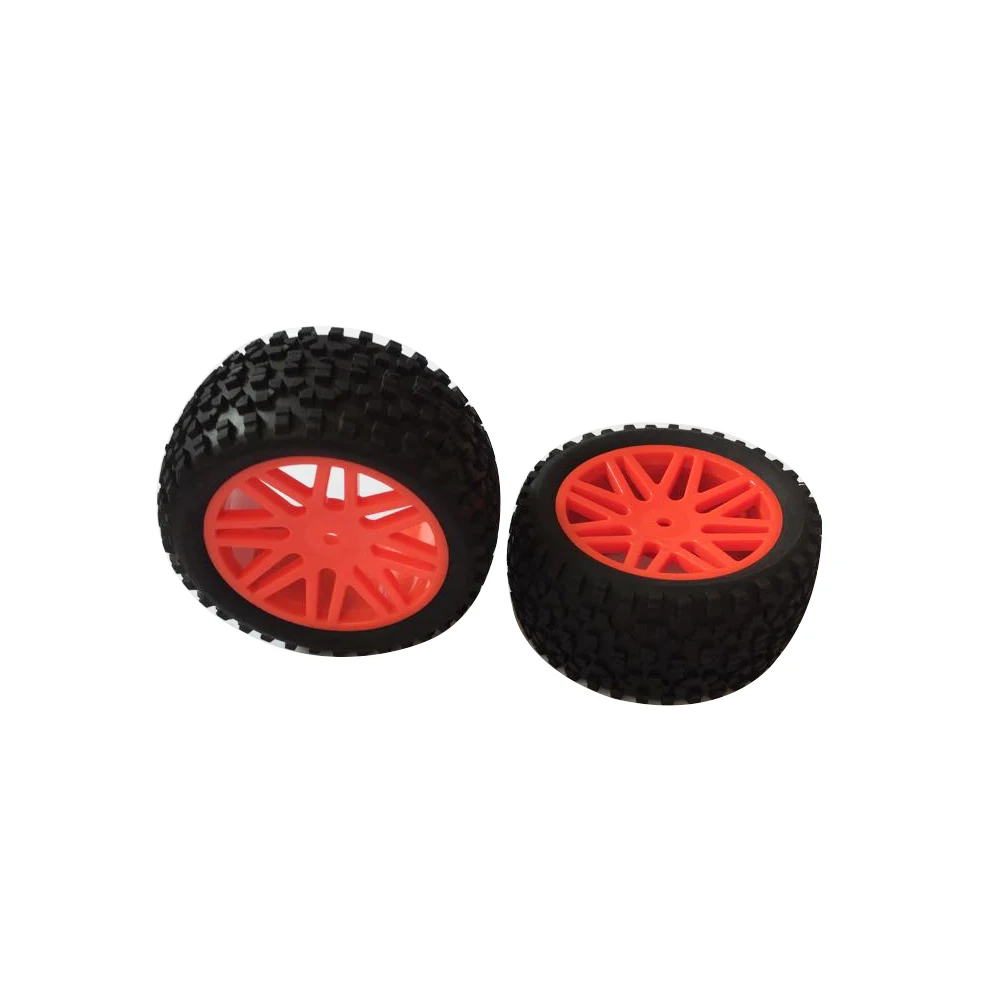 

2pcs Rc Rear Wheels 1/10 Off Road Car Buggy Rim and Rubber Black Wheel Rims HUB HEX 12mm