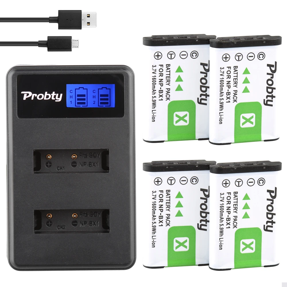 1600mah For Sony Np Bx1 Npbx1 Battery + Charger For Sony Dscrx100
