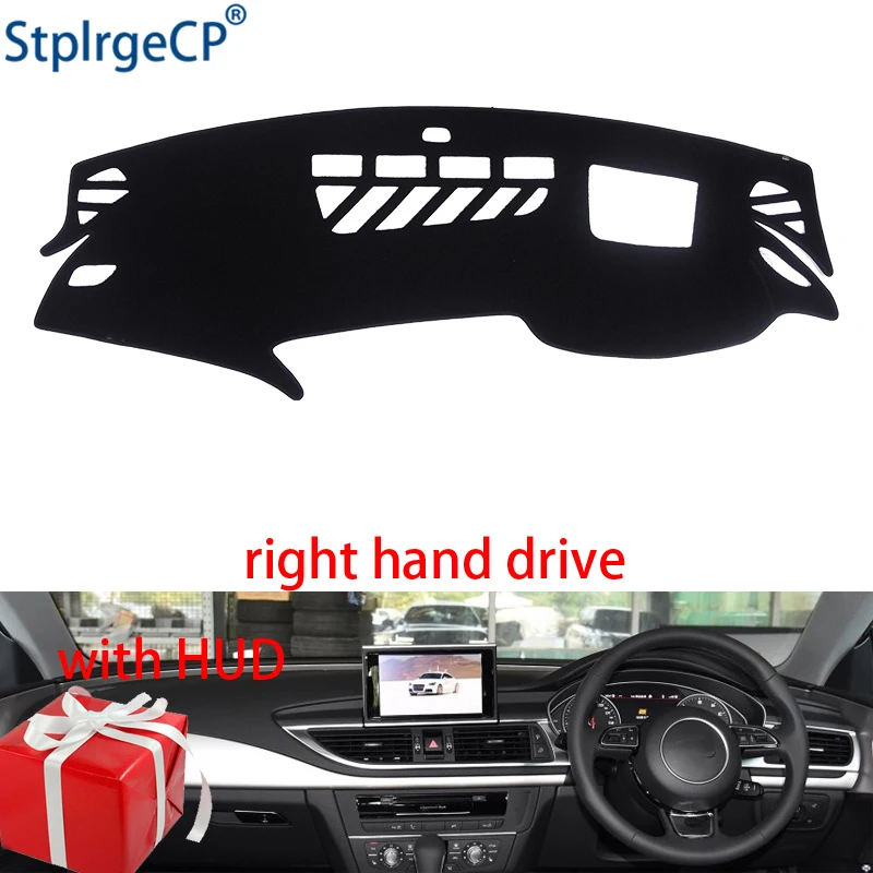 

Накладка на приборную панель автомобиля, коврик для AUDI A7 S7 2009 2010 2011-2018, накладка на приборную панель с правым рулем, аксессуары для приборной панели