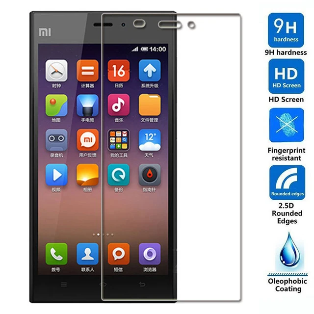 Оригинальное закаленное стекло для Xiaomi Mi3 Mi 3 Защита экрана закаленная Защитная