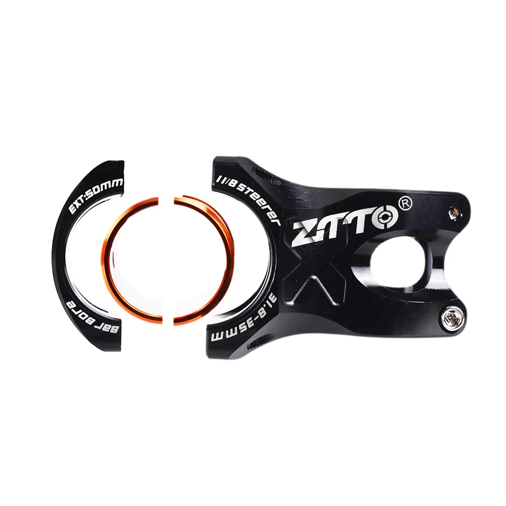 Горный велосипед ZTTO 50 мм руль CNC 35 31 8 Сверхлегкий 0 ° Rise DH AM Stem Enduro 28 6 велосипедный