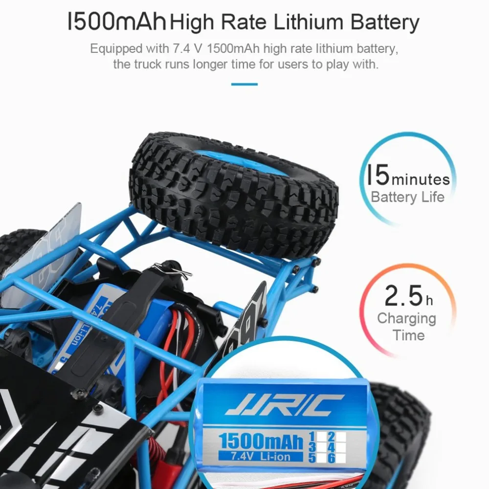JJRC Q39 1:12 4WD RC Внедорожник для пустыни RTR 35 км/ч + быстрая скорость 1 кг высокий вращающийся сервопривод 7,4 В 1500 мАч LiPo батарея RC Внедорожный