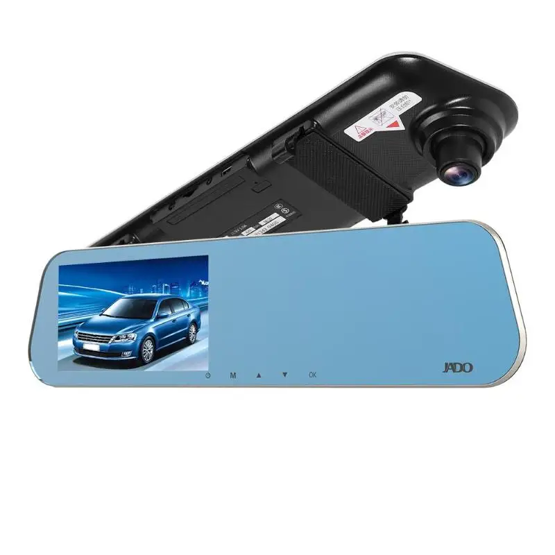 JADO D620 4,3 дюймов lcd Автомобильная камера рекордер Автомобильный видеорегистратор FHD 1080p зеркало заднего вида Dashcam Camara Para Auto