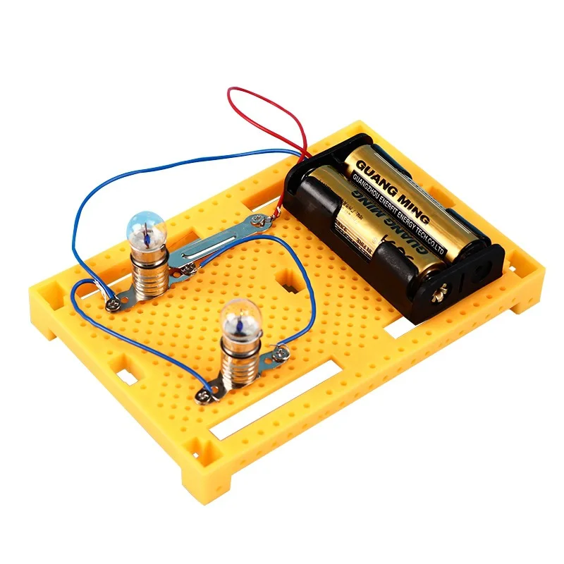 

DIY Physical Children's Interest Making Self-made Model Material of Series and Parallel Lamp Assembly Teaching Resources