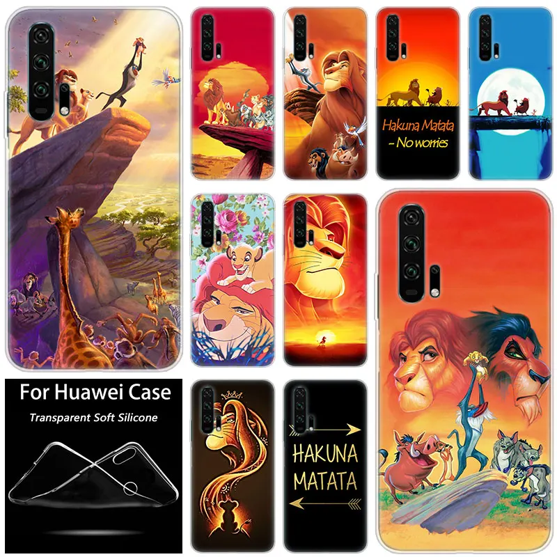 

Hot The Lion King Hakuna Matata Silicone Case for Huawei Honor 20 8A 7A Pro 10 9 8 Lite View 20 7S 8S 8X 7X 6X 8C 20i 10i Play