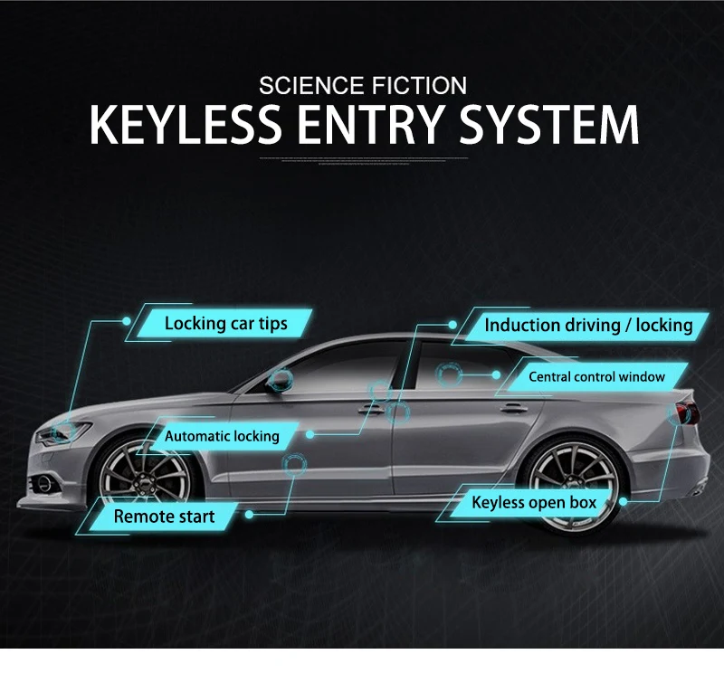 Бесключевой вход Центральный замок/разблокировка авто смартфон нажимной пульт дистанционного управления легко установить Автомобильная сигнализация автоматическое открывание багажника
