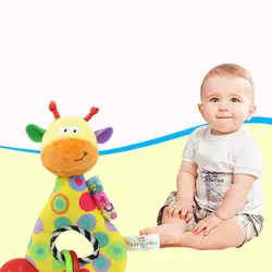 Лидер продаж детский колокольчик плюшевые игрушки Животные кукла с Прорезыватель утешительная кукла для новорожденных