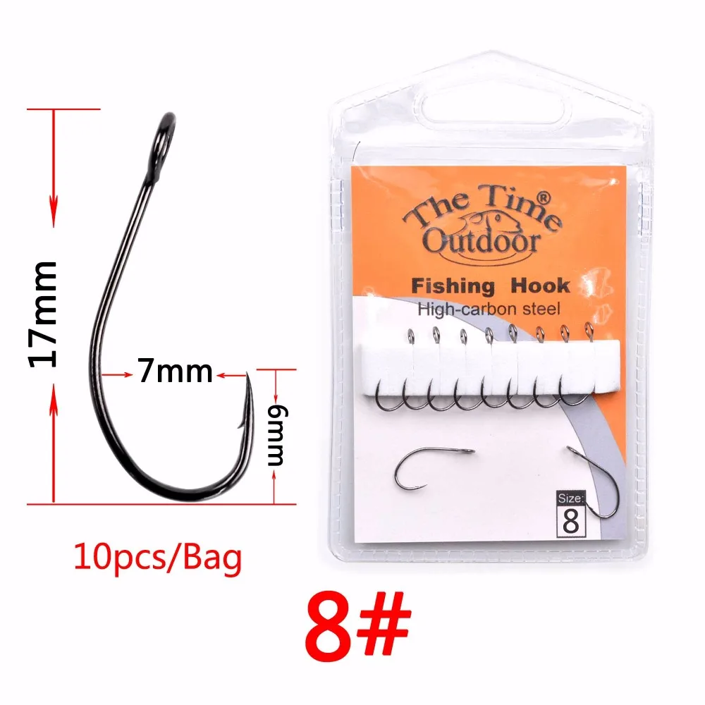 High Carbon Steel Fishing Baits Hook Carp Hook With Ring Fish