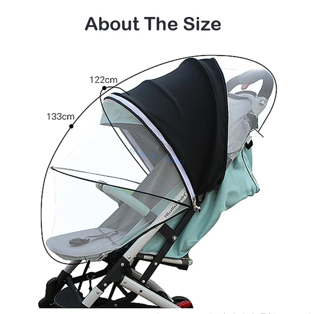 baby trend jogging stroller accessories 2 In 1 Mosquito Net Stroller Sun Shade For Babyzen Yoyo Baby Strollers Pram Accessories baby stroller accessories girly