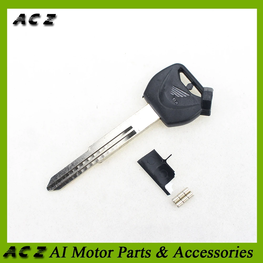 

ACZ Motorcycle Black Blank Key Uncut Blade Motor Anti-Theft Blade Blank Keys For Honda Forza250 FJS400 FJS600 Silverwing