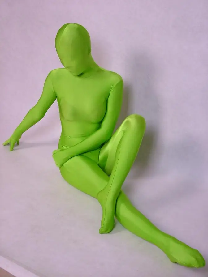 Косплэй фиолетовый полный Средства ухода за кожей спандекс/лайкра Средства ухода за кожей костюм Zentai Купальник костюм для взрослых Размеры костюмы - Цвет: Apple green