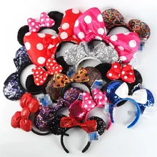 1pieces/lot plush minnie alien elmo plush doll cartoon bowknot  hair clasp hair accessory Christmas gift girl gift