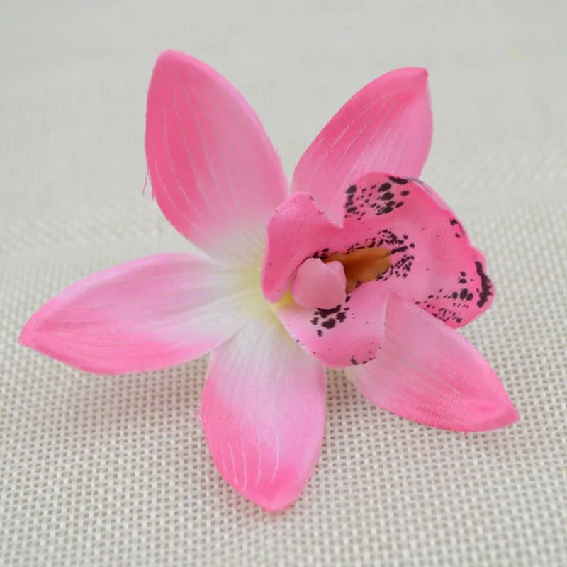 5 шт. искусственный цветок для дома Cymbidium имитация шелка бабочка Орхидея