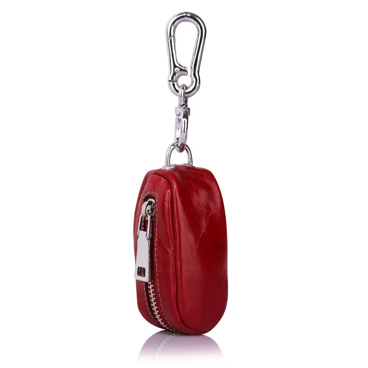 High Quality Luxury men and women key holder Zipped Key Pouch Keychain Auto Car Key Case Bag,YK8612 - Цвет: Красный