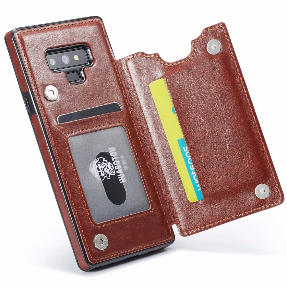 

For Samsung Galaxy Note 9 8 S9 S8 Plus Case Pu Leather Wallet Magnetic Flip Cover Thin Slim Case For Galaxy S7 Edge S8 Case