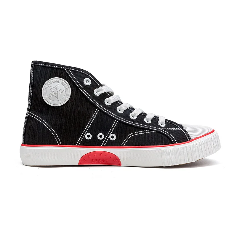 

2019 Spring And Autumn New High-top Couple Lace-up Canvas Shoes Korean Student Sports Soft and Comfortable Trend