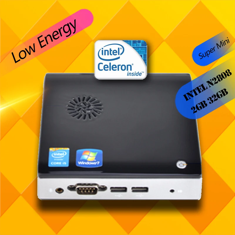 Ргнс htpc f2 intel atom 1.8 ГГц cpu 2 ГБ 32 ssd hd graphics 300 м wifi mini pc windows компьютер | Компьютеры и