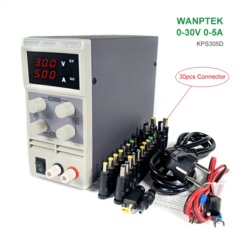 

305D DC Power Supply Adjustable Digital High Precision DC Power Supply LED Protection 30V 5A Regulator Switch DC Power Supplies