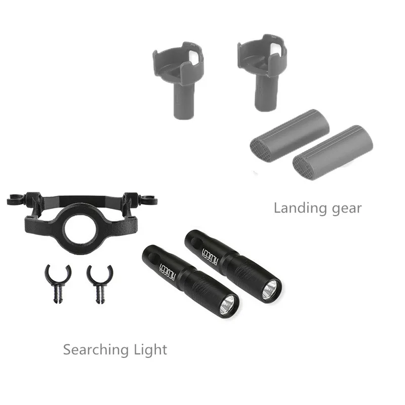 mavic 2 Landing Gear & 2 pcs  Night flight search light Flashlight Heighten leg gimbal protection for DJI mavic 2 pro  zoom drone Accessories  1 (4)