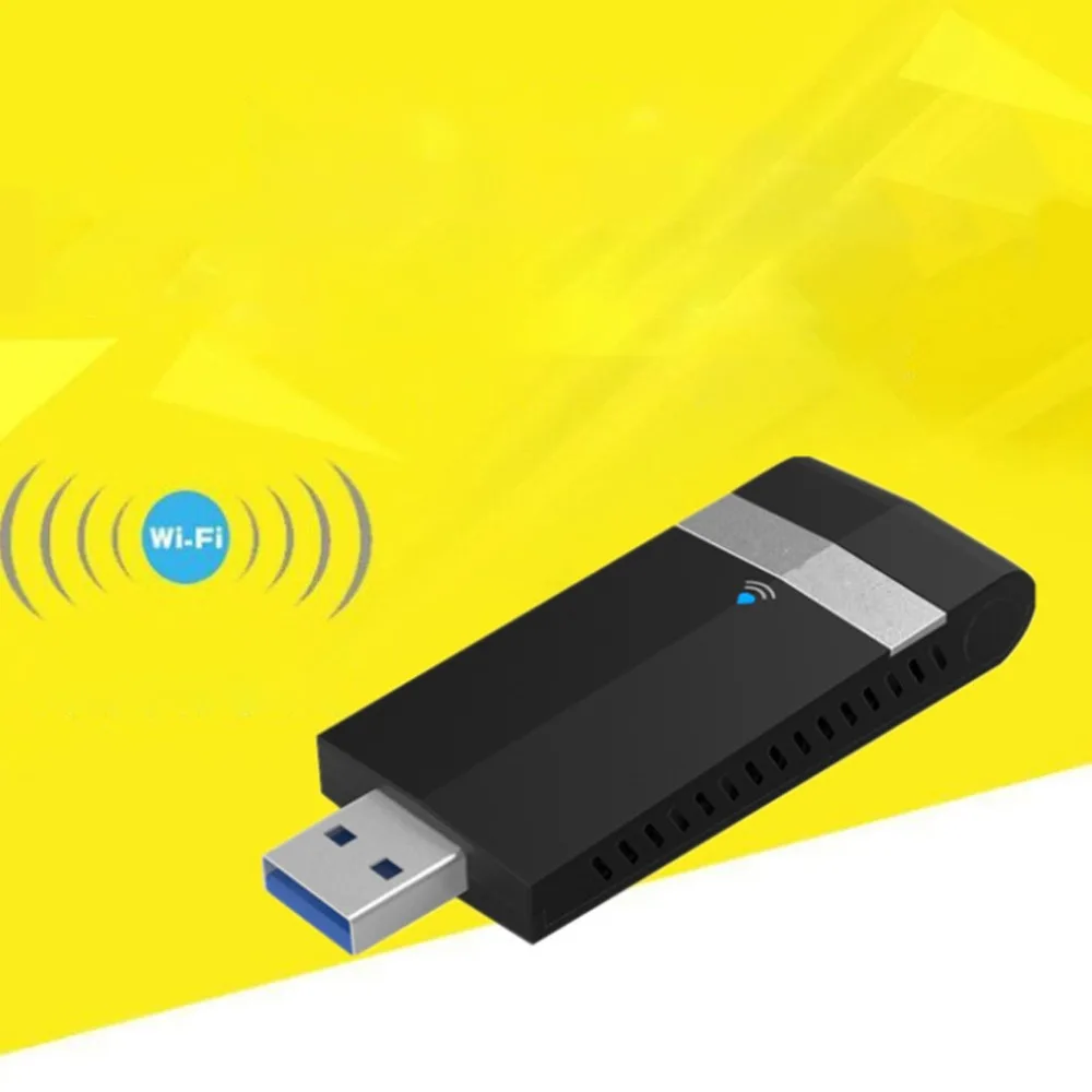 

Dual Band Antenna WiFi Wireless USB 3.0 Adapter Transceiver AC1200 Inner 5.8GHz 2.4GHZ Share Multiple Devices Portable