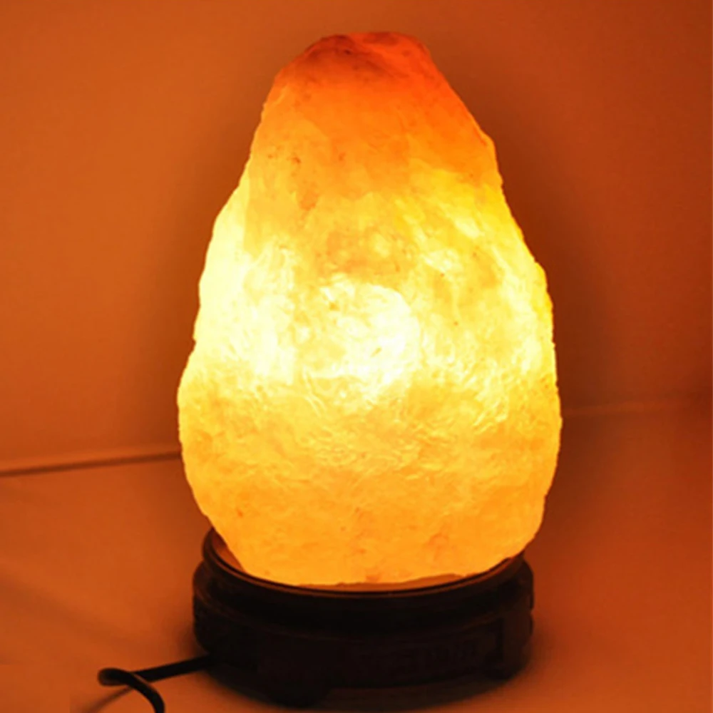 

5pcs/lot Himalayan Natural Salt Rock LampTherapy Natural Mineral LED Lamp Handmade Crystal Salt Night Light for Mental Healing