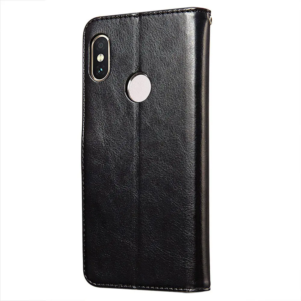 TOMKAS Wallet Leather Cases For Xiaomi 6X Case PU Retro Commerce Case With Card Pocket For Xiaomi A2 Back Cover Coque