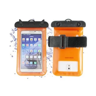 Водонепроницаемая сумка для сотовых телефонов, чехол для Google Pixel/Pixel 2/Pixel XL, сухой чехол, чехол для сенсорного экрана, сумка для плавания для водных видов спорта - Цвет: Orange