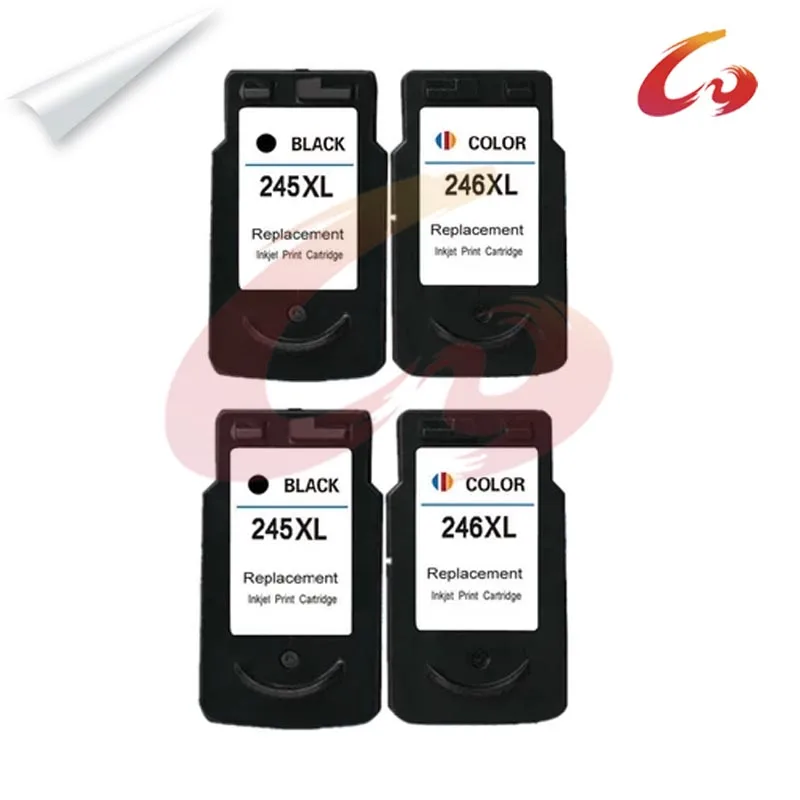 4 pcs PG 245 CL 246 Ink Cartridge For Canon PIXMA iP2820 iP2850 MG2420 MG2450 MG2520 MG2550