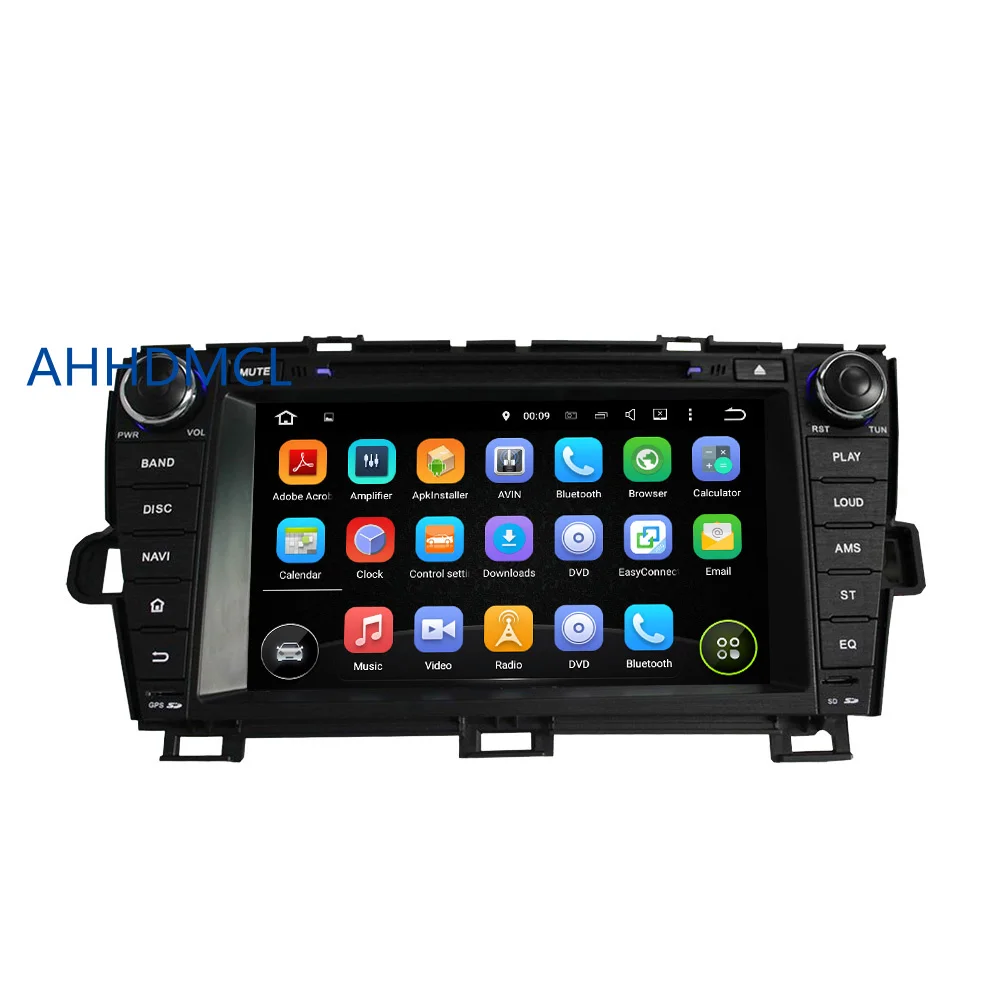 Discount Car Multimedia Player Stereo Audio Radio DVD Player Android 8.1.0 GPS For Toyota Prius Left Hand Drive 2009 2010 2011 2012 2013 1