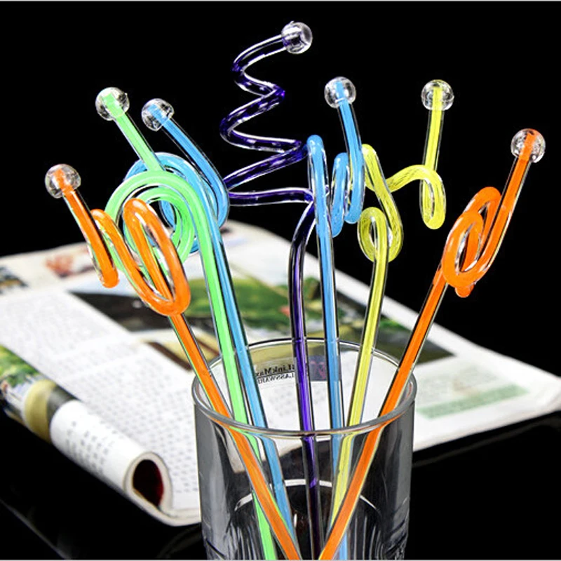 5pcs Organic Glass Stirring Rod for Bar Use Stir Stiring Stirrer Bar