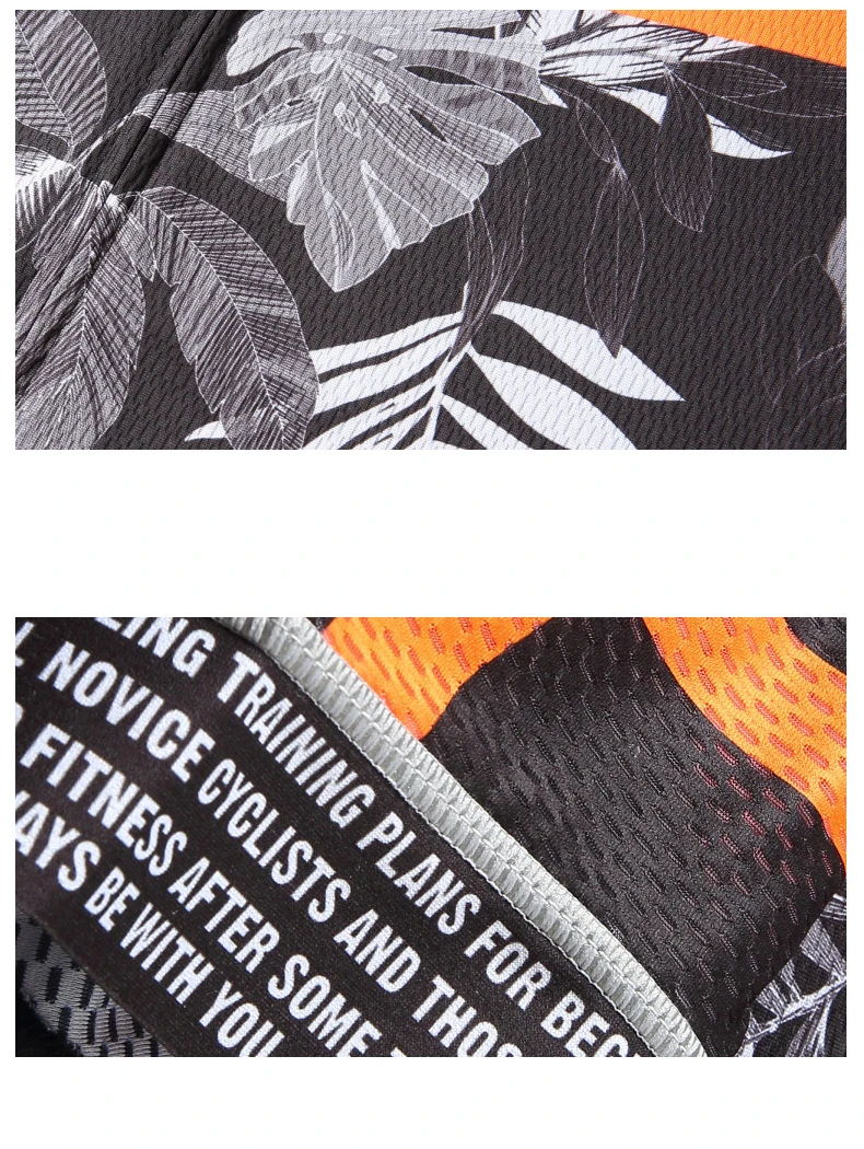 SANTIC 2018 Summer New Mountain Bike Short Sleeve Jersey Men Leaves Vintage Downhill Cycling Bicycle Quick Dry MTB Sport Men's (9)