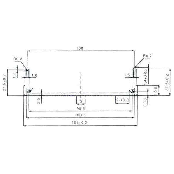 Алюминий корпус 55 мм (2,16 ") (H) X105mm (4,14") (Ш) X150mm (5,91 ") (L) Новое