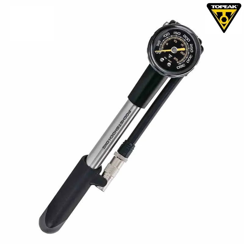 Насос Topeak POCKETSHOCK DXG для велосипеда помпа с вилкой горного на 360psi клапаном