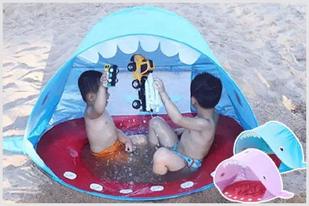 Детская Пляжная палатка дети водостойкие Pop Up солнцезащитный тент палатка УФ-защита Sunshelter с бассейном малыш открытый переносной навес пляж