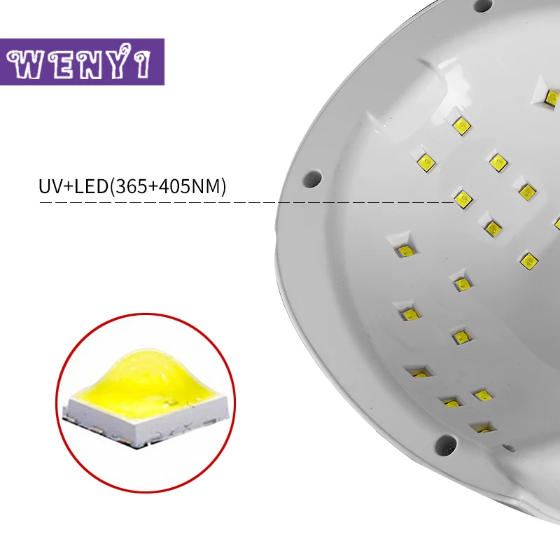 SUN UV SUN4SE 48 Вт двойная светодиодная УФ-лампа для ногтей Сушилка для ногтей Гель-лак отверждаемый светильник с нижней частью 30 s/60 s/90 s/120 s таймер ЖК-дисплей