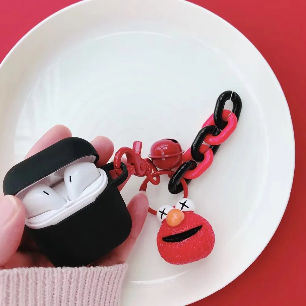 Чехол для наушников Apple AirPods силиконовый чехол с мультяшным принтом Улица